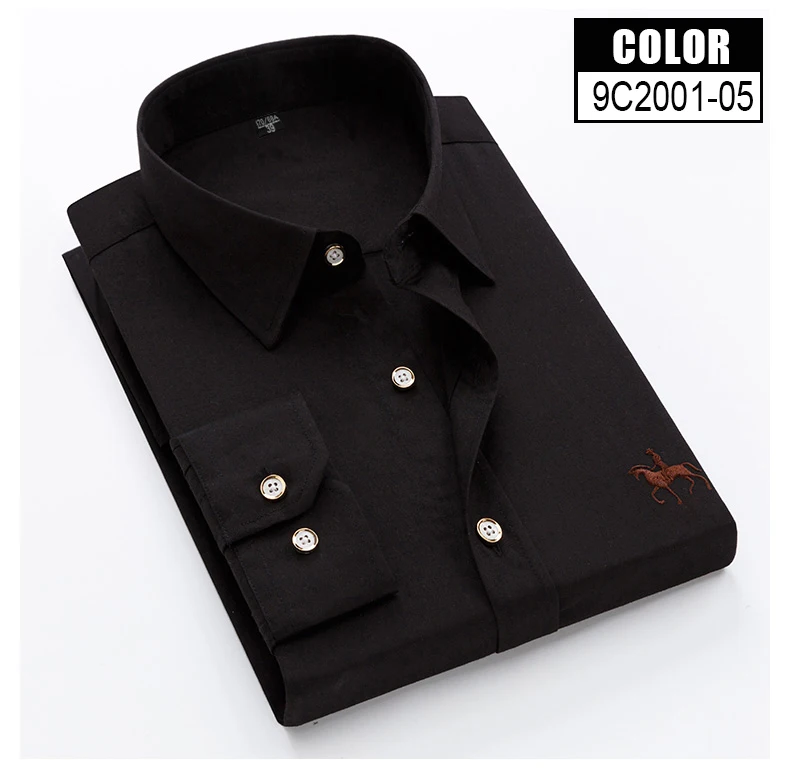 Mens cotton office work shirts Solid Color man Shirt Men Formal Social Dress Shirt Brand Casual Shirt clothes