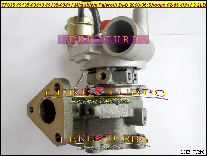 Турбо TF035 49135-03411 49135-03410 МЭ 203949 Турбокомпрессор для Mitsubishi Pajero III 2000-06 Shogun 02-06 3.2L DI-D 4M41