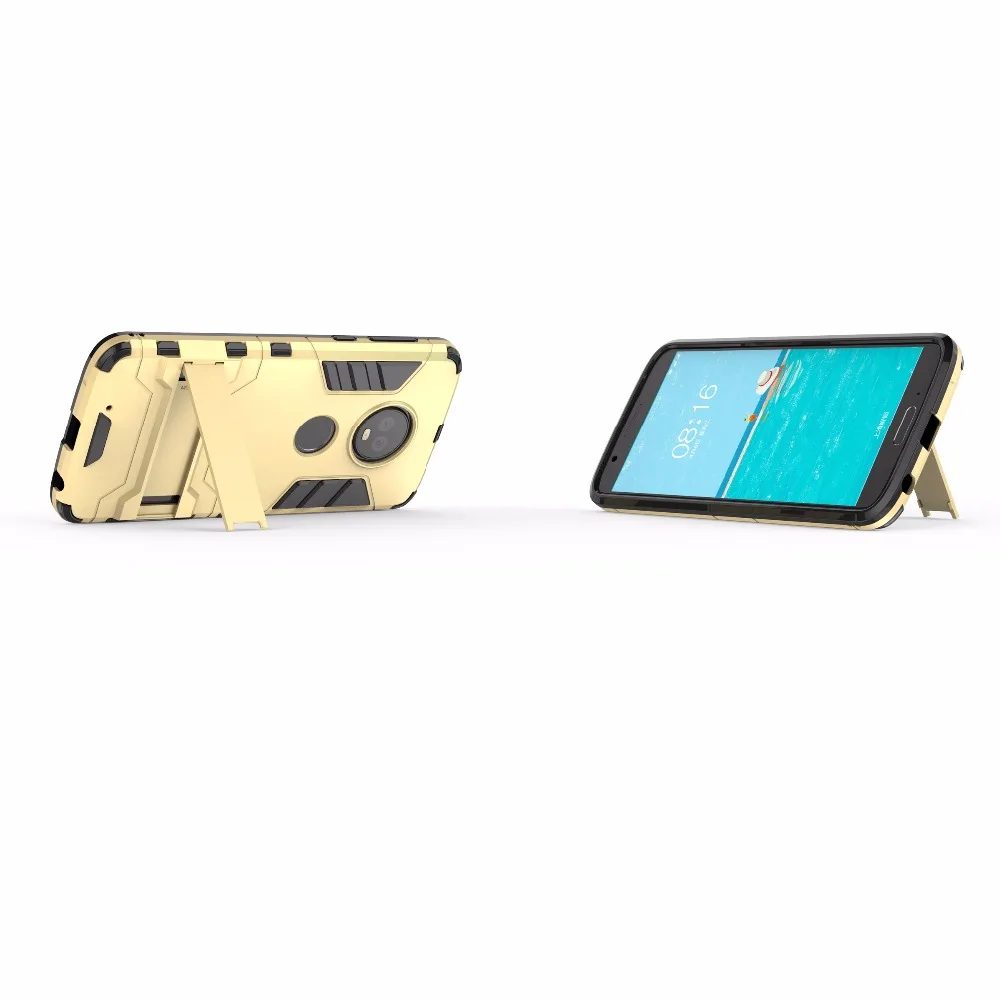 For MOTOROLA MOTO G6 Case for Moto Plus Shockproof Robot Silicone 2 in 1 Phone case Motorola funda coque |