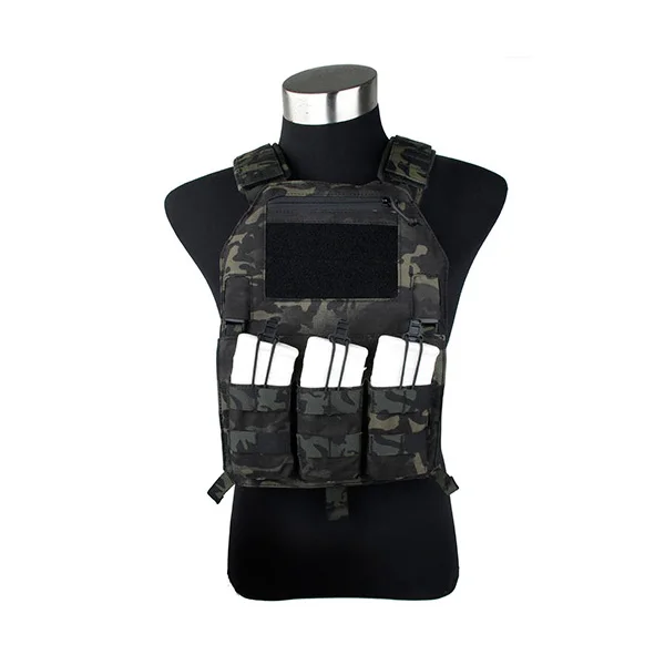 Черный тактический жилет Мультикам 419 с карманом для журналов MCBK|tactical vest|multicam