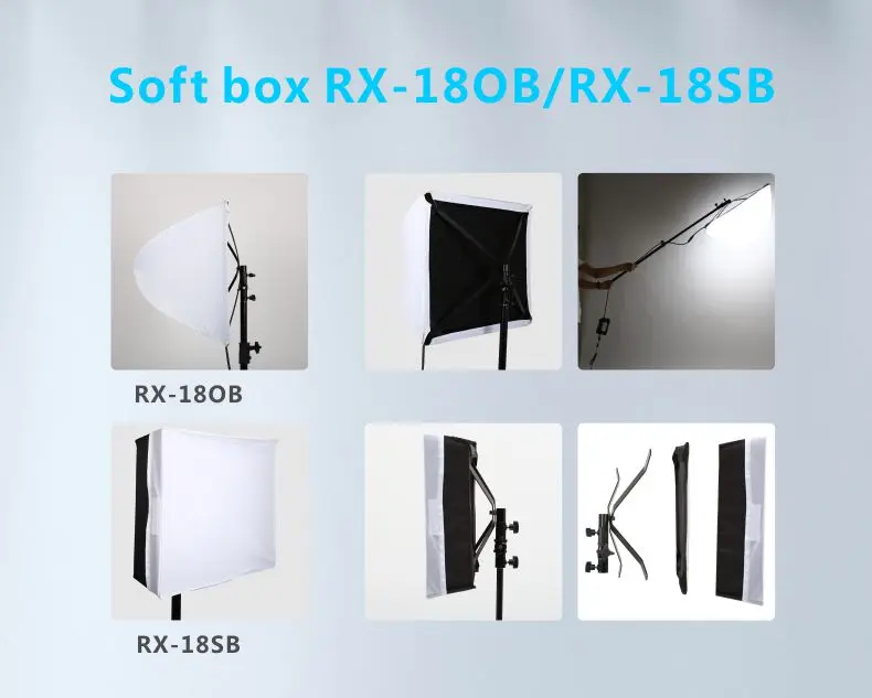FalconEyes RX-18TD, 100 Вт, 504 шт., гибкий светодиодный светильник для видеосъемки, складывающаяся тканевая лампа, контроллер сенсорного ЖК-экрана с рассеивателем