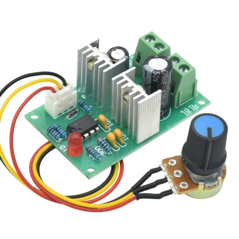 Контроллер скорости ШИМ 12V 24V 36 вольтового источника электропитания постоянного тока 0~ Регулируемый приводной модуль Вход 3A 100W