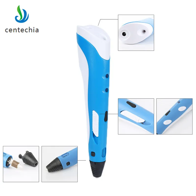 Centechia 3d Ручка 3d ручки abs 1,75 мм PLA нити 3d печатная ручка 3d Ручка умный ребенок подарок на день рождения граффити pen-3d модель XNC