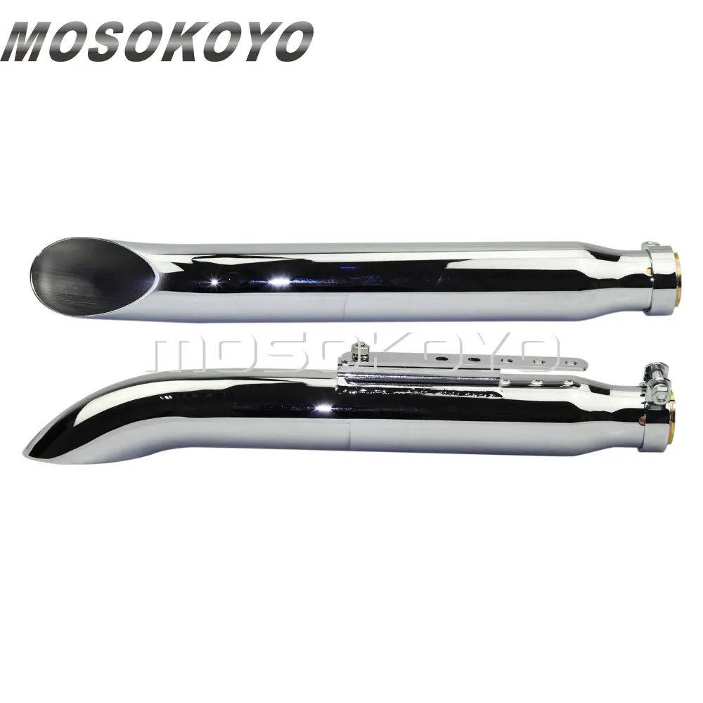 2 шт. глушитель выхлопной трубы для мотоцикла Harley Suzuki VS VL VZR 750 800 1500 1800 Intruder Chopper Bobber