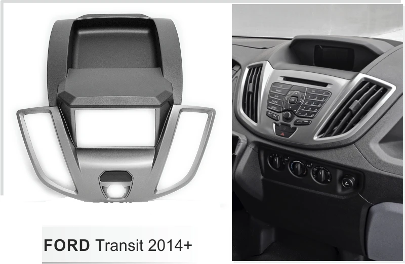 Один/двойной Din Радио Переходная для Ford Transit+ с карманной приборной панелью DVD панель стерео CD отделка лицевая, приборная панель рамка