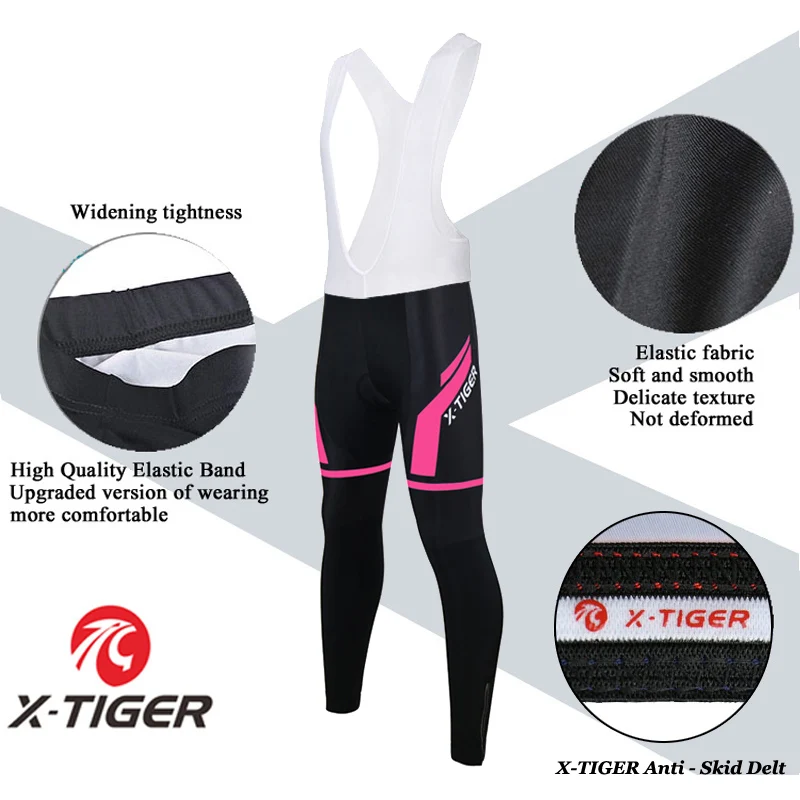 X-Tiger женский Pro зимний термальный флисовый комплект для велоспорта сохраняющий