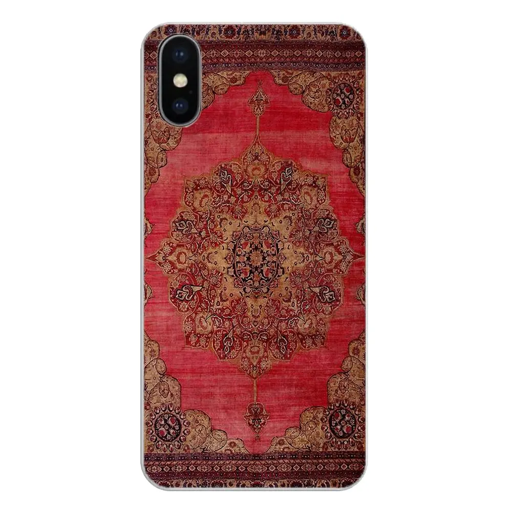 Transparent Soft Cases Covers Persian carpet Floral pattern Art For Xiaomi Redmi 4X S2 3S Note 3 4 5 6 6A Por Pocophone F1 Mi |