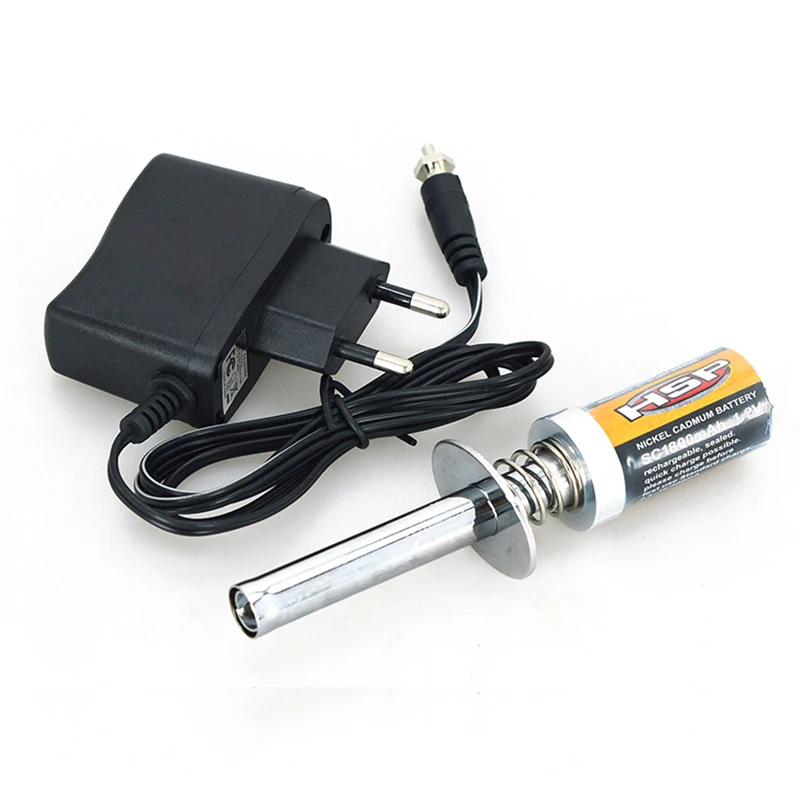 Перезаряжаемый стартер для автомобиля HSP 1/10 1/8 RC 1 2 в 1800 мАч зарядное устройство