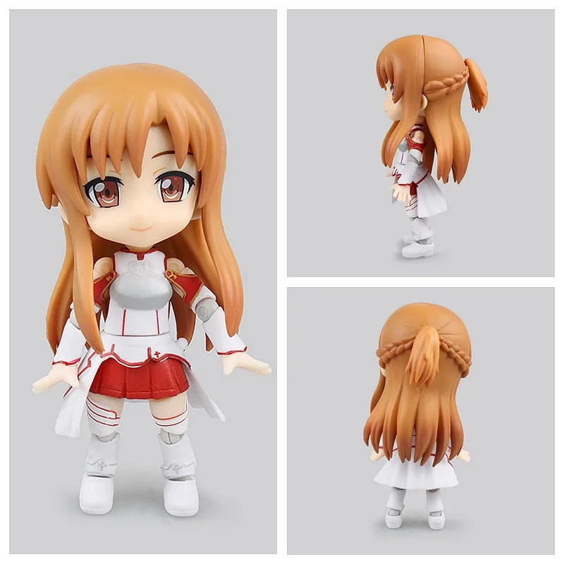 Экшн фигурка Mifen Craft Figma Sword Art Online Q version Asuna 12 см ПВХ сексуальная девушка SAO милые