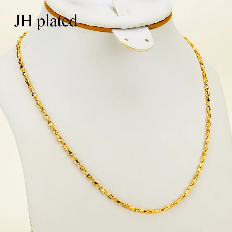 JHplated 2019 модное эфиопское ожерелье для женщин золотой цвет африканская цепь