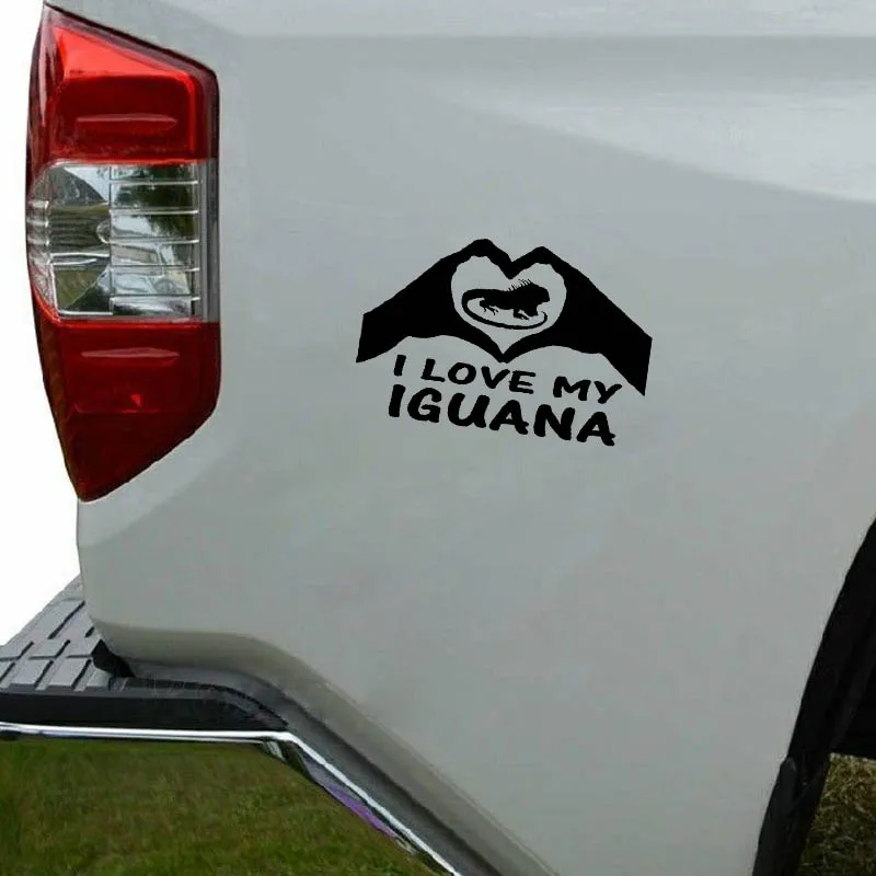 YJZT 17 8 см * 10 7 I Love You Iguana Rock виниловые наклейки для автомобиля на мотоцикл
