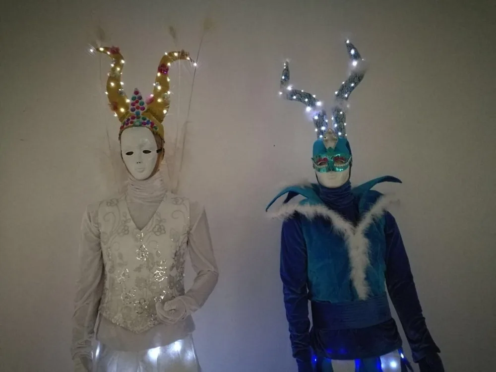 LED Stilts walker costumes Light Suits Robot | Тематическая одежда и униформа