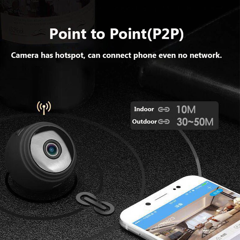 A9 1080P мини-камера WiFi домашняя камера безопасности 150 широкоугольный ночного видения беспроводная камера видеонаблюдения удаленный монитор телефон приложение