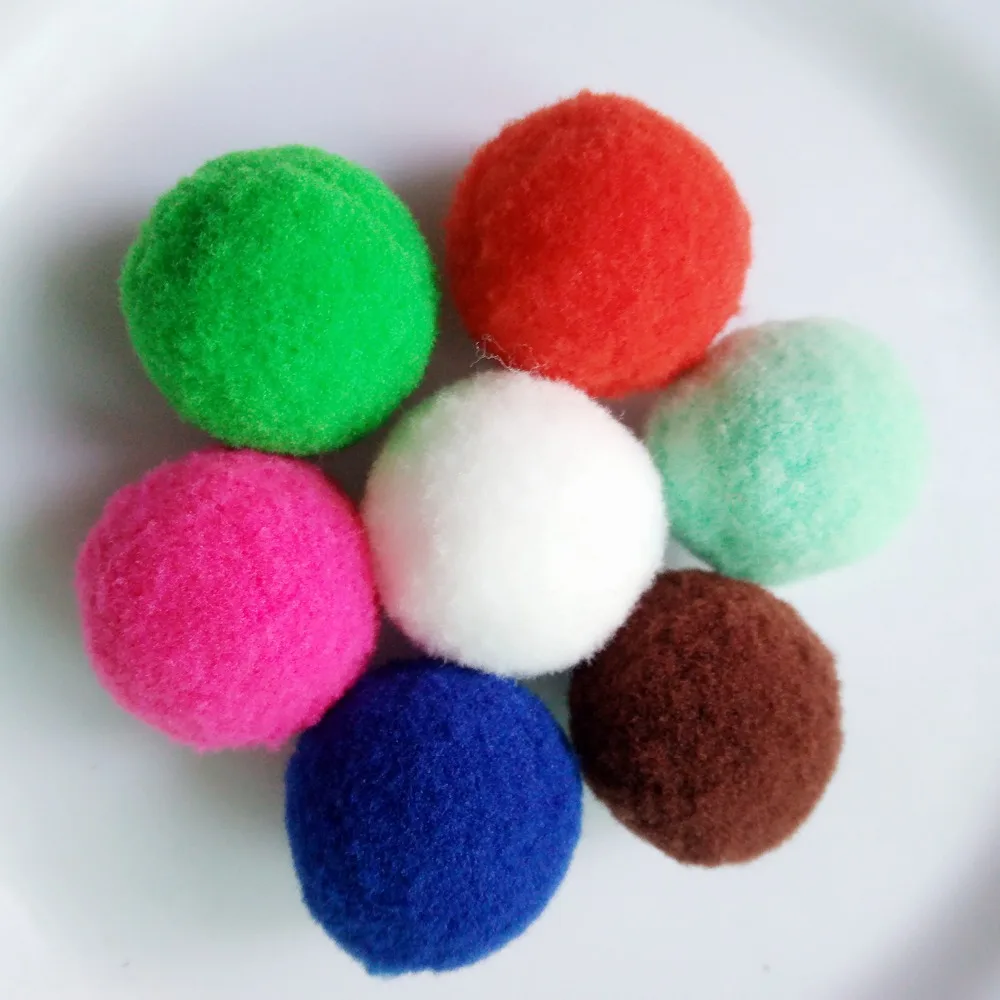 Швейные помпоны для детской одежды украшения 28 мм рождественской новогодней