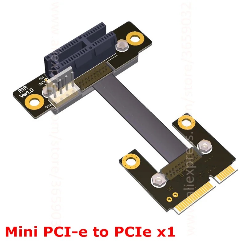 Riser PCIe 1x PCI E x1 для Mini половина mPCIe адаптер карты налокотник дизайн Gen3.0 кабель 8