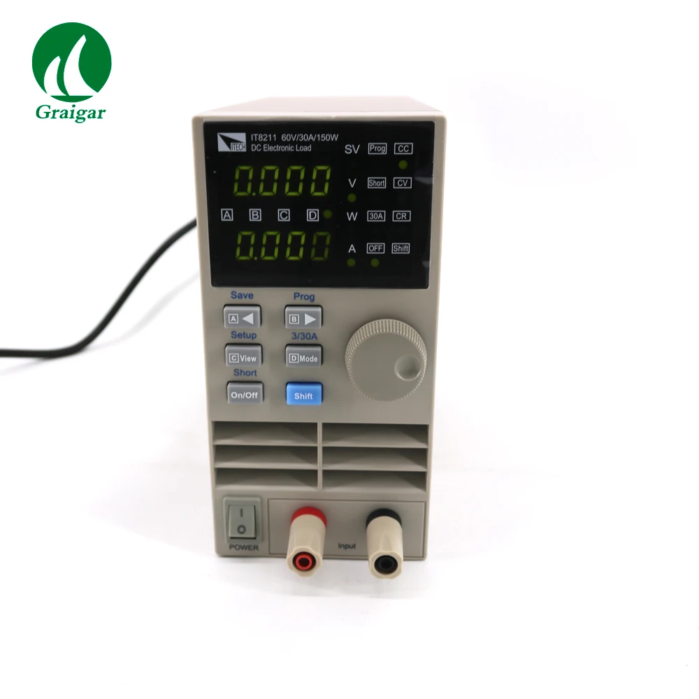 

Professional Single Channel Digital Control DC Electronic Loads IT8211 used in production testing lines and maintainance lines