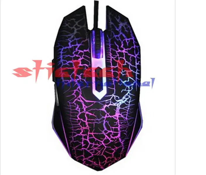 Через dhl или ems 200 шт 6D профессиональные игровые мыши с красочным Светодиодный светящийся для настольного ноутбука