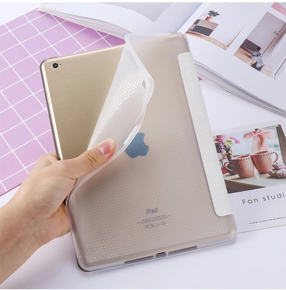Чехол для fundas iPad pro 10,5 дюймов милый мультяшный принт PU+ мягкая задняя крышка из ТПУ для iPad pro 9," умный чехол с функцией автоматического пробуждения/сна