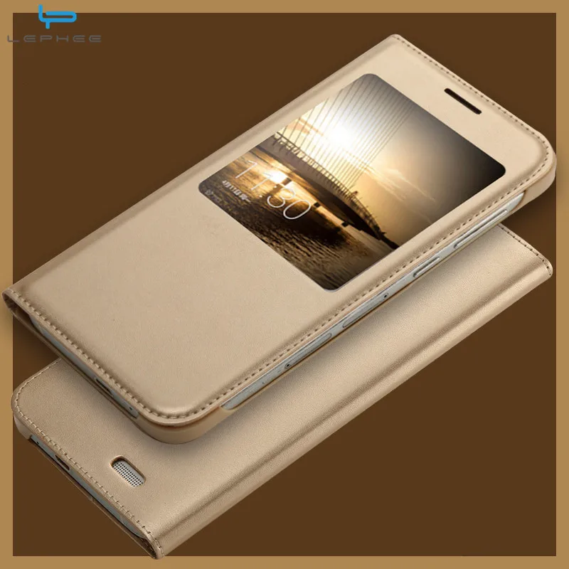 LEPHEE для huawei Ascend G7 чехол для huawei G7 C199 откидной Чехол кожаный чехол с окошком для просмотра полный G7 защитный чехол s 5,5"