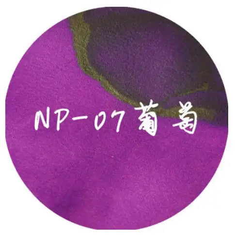 NP-07 Grape Стеклянная авторучка чернильная бутылка POEZIE INK-30ml 20 цветов на выбор школьные и офисные канцелярские принадлежности - Цвет: NP-07 Grape