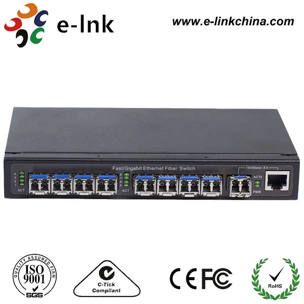 1000M 8 Port unmanged SFP волоконный переключатель|fiber switch|fiber sfpfiber port |