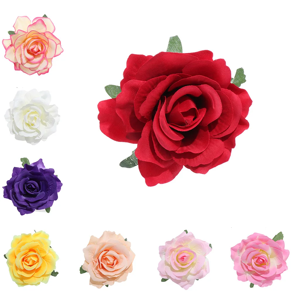 1 шт. заколка для волос с розовым цветком брошь из искусственного материала