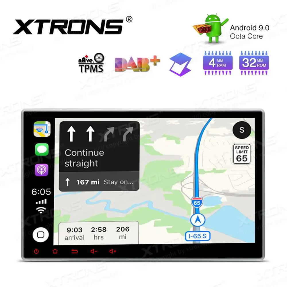XTRONS 2 Din 10 1 ''Android 9 0 Восьмиядерный Универсальный Автомобильный DVD Радио стерео