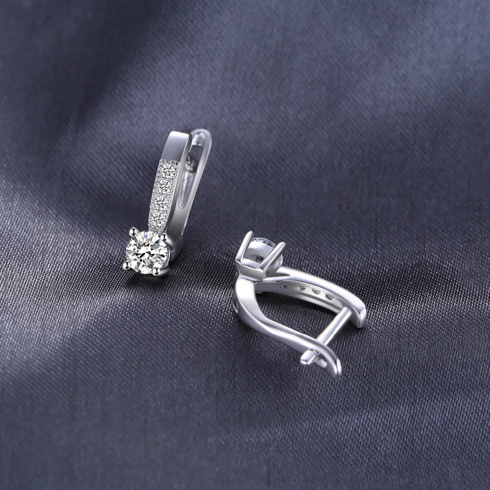 JewelryPalace 1ct клип серьги стерлингового серебра 925 Свадебные Юбилей украшения для Для женщин модные вечерние подарок Лидер продаж
