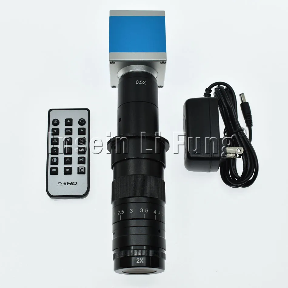 HD 16MP 1080 P HDMI USB цифровой видео микроскоп камера+ 130X 180X 300X 400X 600X регулируемое увеличение 25 мм зум C-mount объектив