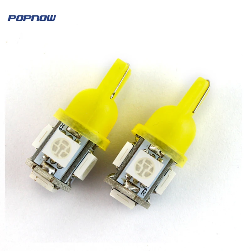

5pcs T10 W5W 194 168 2825 T10 Wedge 5-smd 5050, Replacement Clearance Lights Signal Trunk White Light Bulb