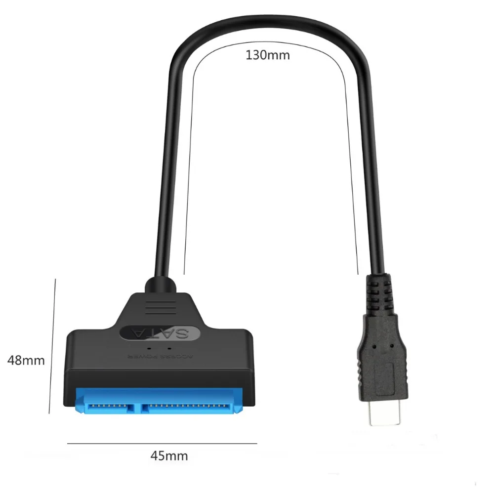 Кабель VKWIN USB SATA адаптер C Type 3 1 III конвертер для жестких дисков SSD 2 5