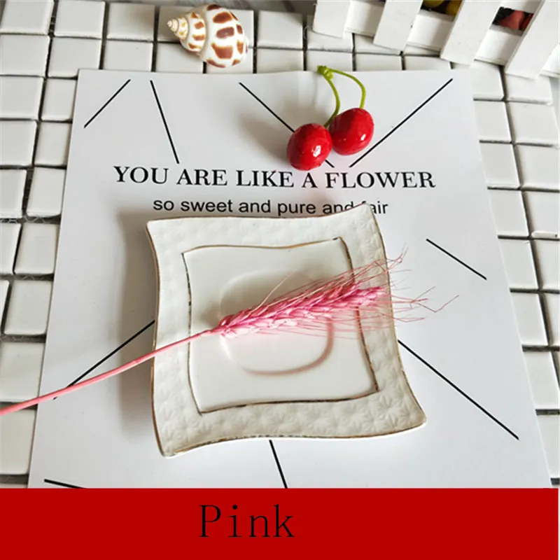 5 пучков/п букет из натуральных стеблей пшеницы Подарочная коробка с шипами