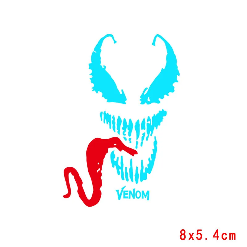 ND-TH1631 Nicediy Hero Venom Mark iron on Transfers для одежды Ткань Горячая виниловая теплопередача нашивки аппликация на футболку светящаяся наклейка - Цвет: ND-TH1631
