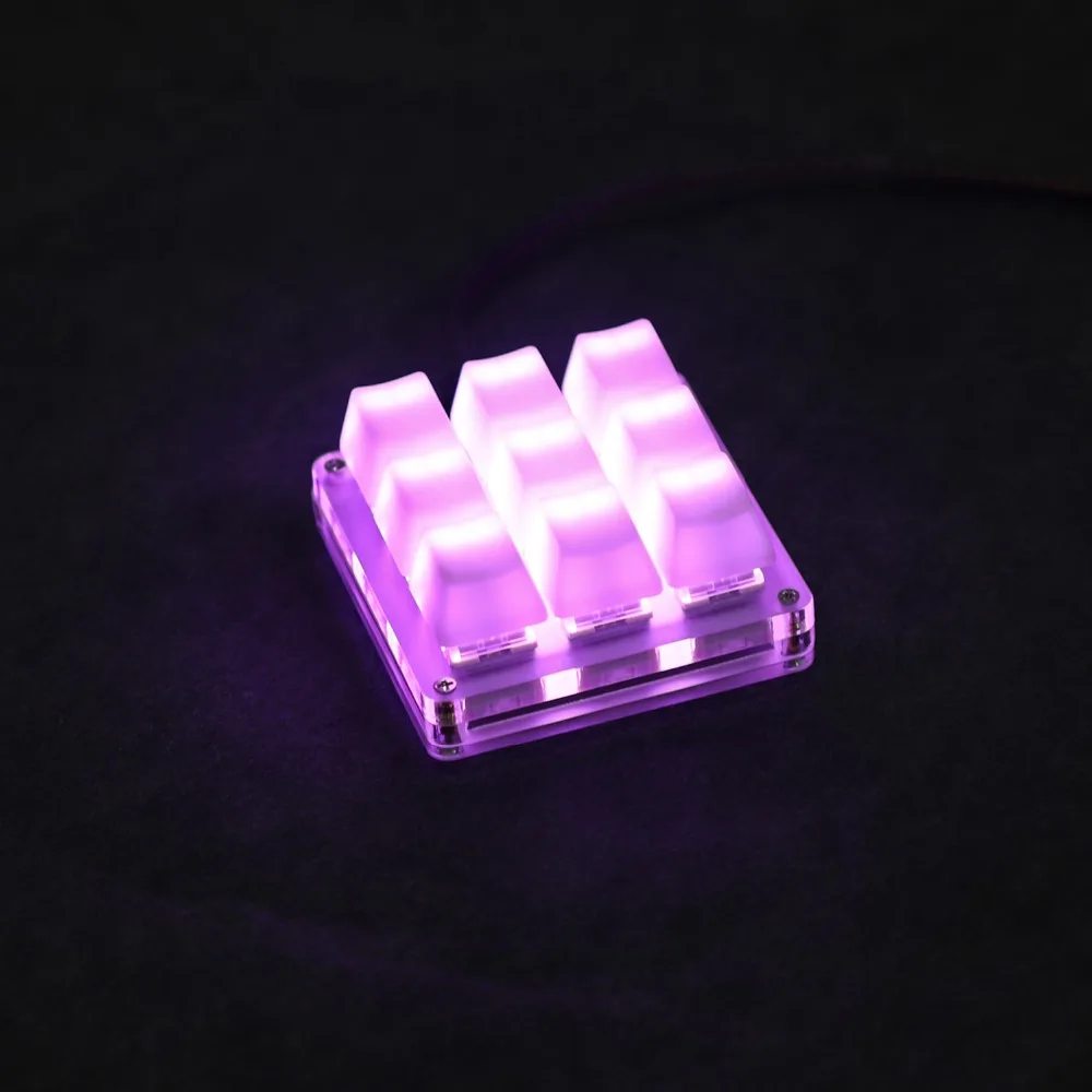 Программируемая клавиатура YMDK с 9 клавишами RGB поддержка функции макросъемки