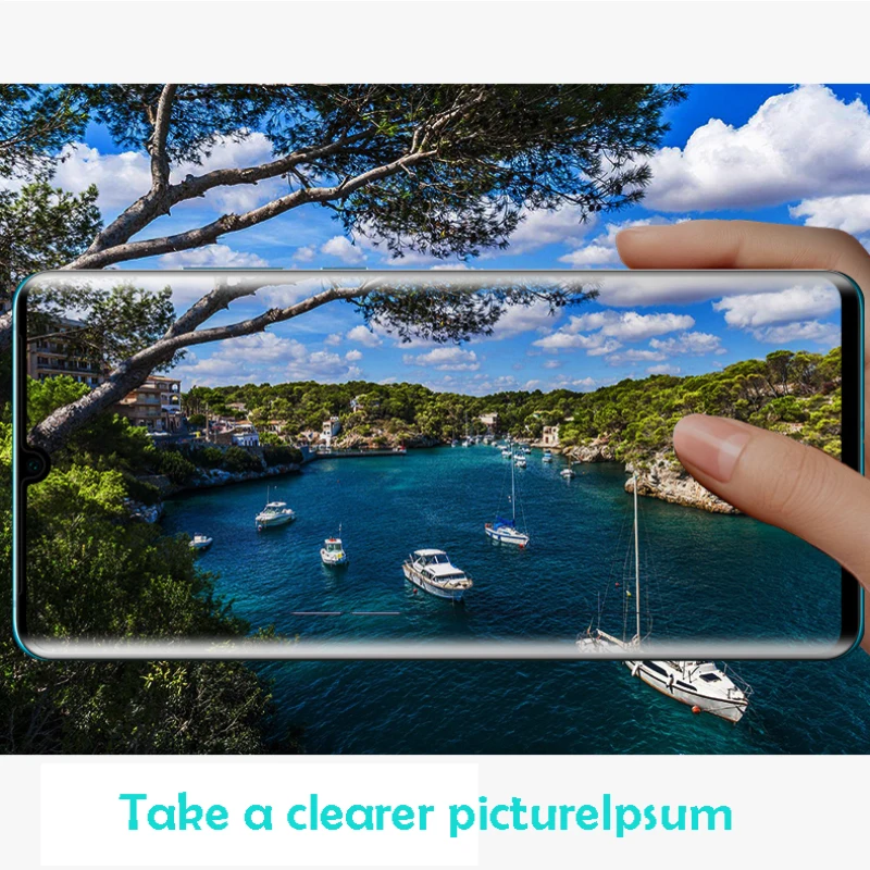 Закаленное стекло для Huawei P30 Pro lite защита экрана закаленное полное изогнутое