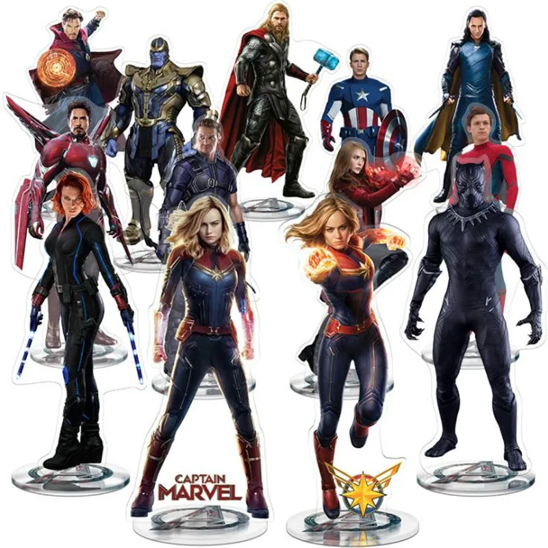 21 см Marvel Avengers 4 фигурки Коллекция украшения Мстители Endgame акриловая