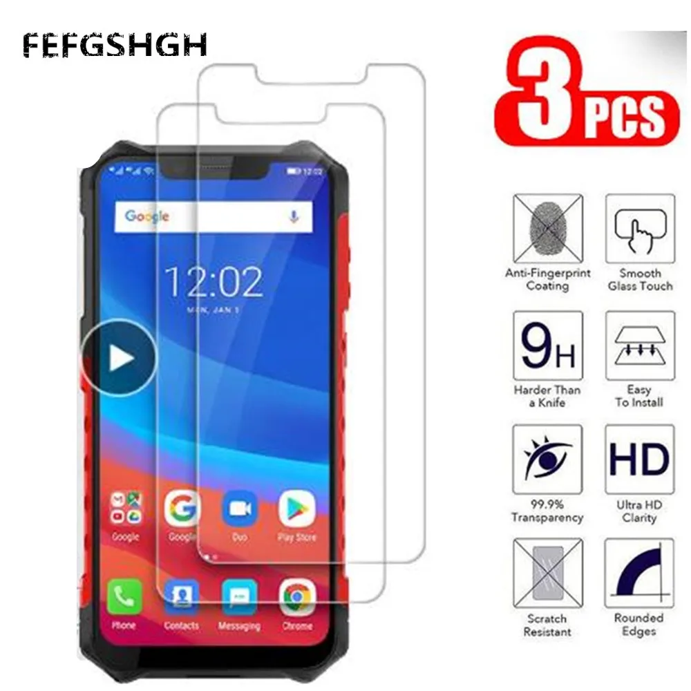 Закаленное стекло 2.5D 9H для Ulefone Armor 6 Защитное экрана 6E защитная пленка