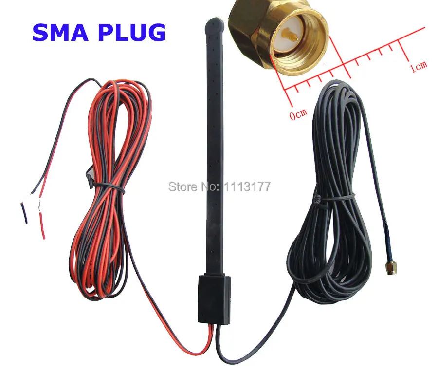 

5-метровые цифровые ATSC/DVB-T антенны с Экстра + 12 В усилитель 15dBi (один блок SMA разъем/вилка)