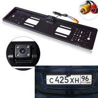 waterproof european license plate frame rear view camera auto car reverse backup parking rearview camera night vision 170 degree