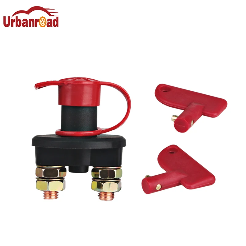 

High Quality Car Power Switch M10 DC12V / 24V Battery Isolator Disconnect Cut Off Power Kill Switch Black M10