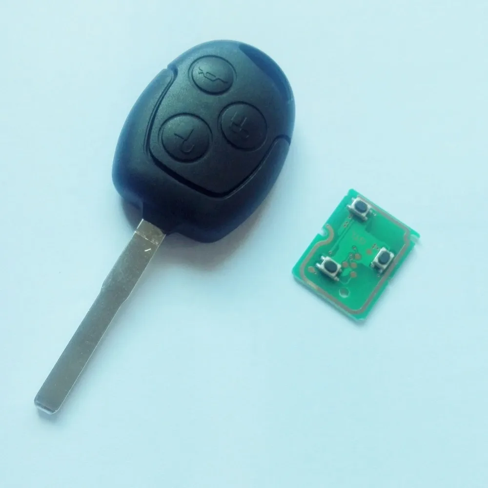 

Новинка 433 МГц 3-кнопочный автомобильный чехол для ключа дистанционного управления сменная Крышка корпуса брелка без чипа 63 для авто Ford Focus ...