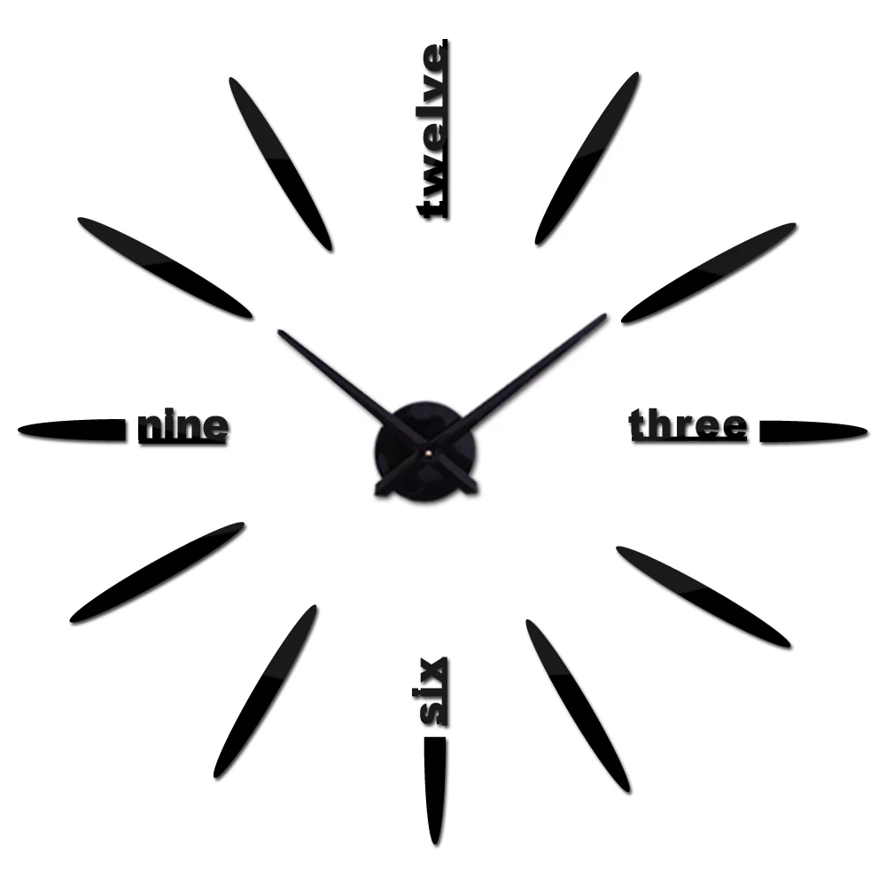 Бренд TMV настенные часы reloj de pared кварцевые Европа diy гостиная большие наклейки