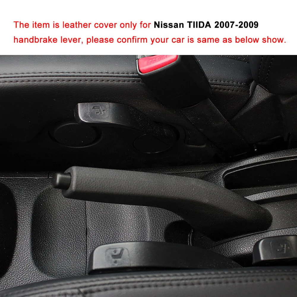 PONSNY Чехлы для ручных тормозов чехол Nissan Tiida 2007-2009 из натуральной кожи ручки |