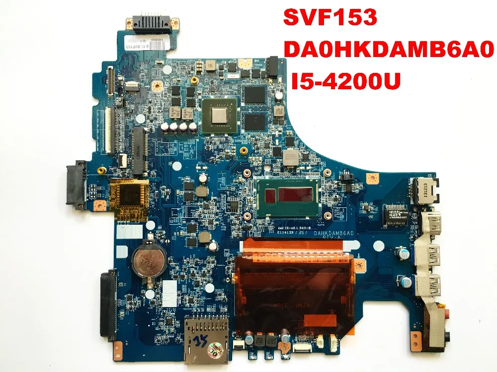 Оригинал для материнской платы SVF153 DA0HKDAMB6A0 I5 4200U проверенные хорошие бесплатная