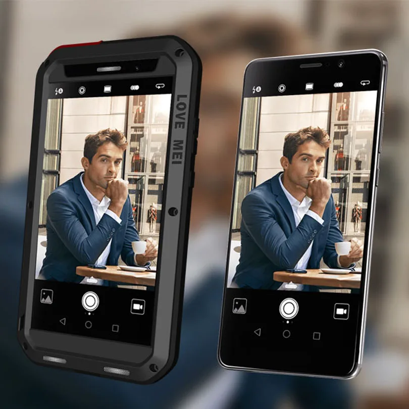 Для HUAWEI MATE 9 5 дюймов Оригинальный LOVE MEI алюминиевые металлические + Gorilla Glass