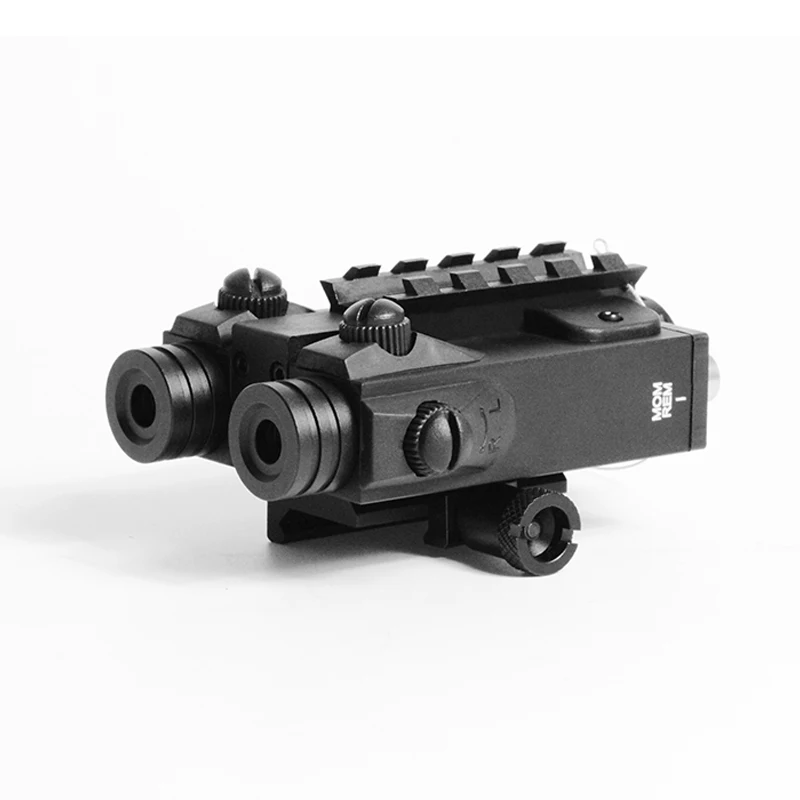 Оптовые Millitary Стандартный двухлучевой лазер для винтовки AK AR15 красный и инфракрасный лазер новая модель