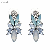 wholesale 2020 women factory wholesale statement earrings trendy jewelry elegant shiny crystal stud earrings for women