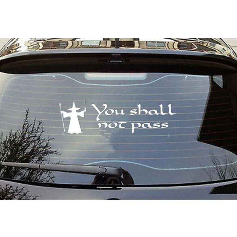 Автомобильный стиль Забавный GANDALF YOU't PASSS автомобильные наклейки аксессуары