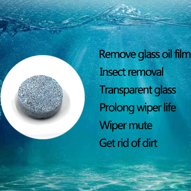 6 шт./пластина = 4 л таблетки для мойки автомобильных окон|Для чистки стекол| |