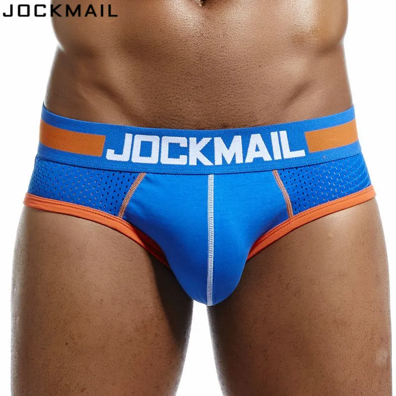 JOCKMAIL Брендовое сексуальное дышащее Мужское нижнее белье из сетчатой ткани трусы